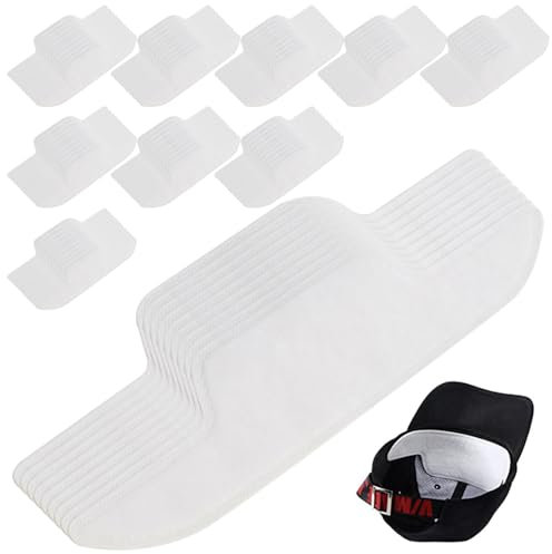 Kein Schweißhut Liner 100 PCs Hut Schweiß Liner Absorbierende Hafterbein für Kappen Weiche klebrige Hut -Schweiß -Beschützer Einweg Keine Schweißhut -Liner verhindert Flecken Geruch für Baseballkappe