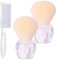 Nail Dust Brush Set, 2 Soft Kabuki Brushes & 1 Nail Cleaning Brush, Professional Acrylic & Gel Nail Duster, Premium Manicure Dusting Brushes for Salon & Home Use