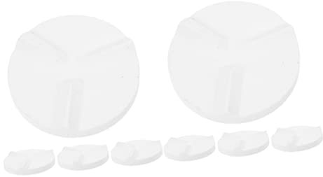 SHINEOFI 2 Sätze Ofendichtung - Keramikmatte Ton Unterstützung Bildhauen Von Tonwerkzeugen Tonbildzeuge Keramikpad DIY-Werkzeuge Töpferwerkzeug Aluminiumoxid Weiß 4 Stück * 2