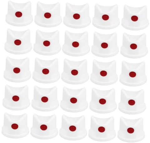 DIYEAH 30 Pièces Buse Pour Aérosol Polyuréthane Transparent Brillant Vernis Automobile Fournitures De Graffitis Bocunes De Pulvérisation Outils Agricoles Glaçage Fixateur Pe Blanche
