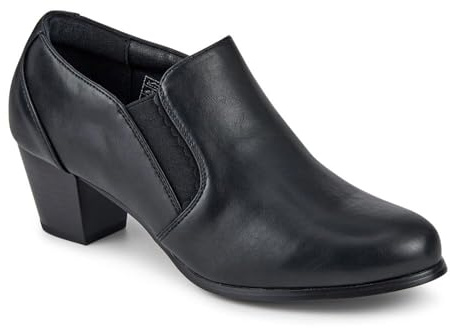 Pavers Womens Smart Elasticated-Fit Heeled Shoes | Autumn Winter Collection | Slip On Shoe