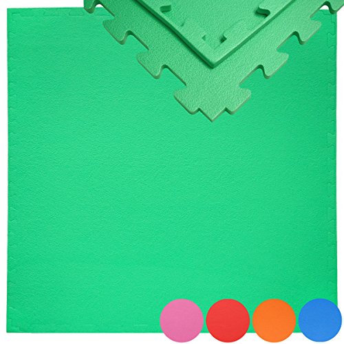 eyepower 1,2cm dick: Bodenschutzmatte 90x90-0.8qm Pool Unterlage Outdoor Sportmatte Puzzlematte Pool Crosstrainer Laufband Matte - Planschbecken Unterlage für Gartenpool - Matten unter Swimmingpool