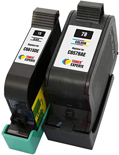 TONER EXPERTE® 2er Set Druckerpatronen kompatibel für 15 78 C6615DE C6578AE PSC 2120 700 720 750 760 900 950 Officejet 5110 V30 V40 V45 Deskjet 3810 3820 815c 916c 920c 940c 948c | hohe Kapazität
