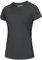 MAGCOMSEN Sport Tshirt Damen Fitness Atmungsaktiv Laufshirt UPF50+ Funktionsshirt Kurzarm Locker für Fitness, Yoga, Laufen Dunkelgrau M
