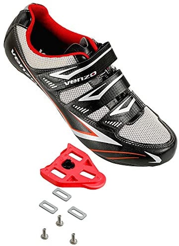 Venzo Fahrrad Herren Rennrad Reitschuhe - 3, Schwarz, 40.5 EU