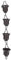 Cabilock Metall Regenkette Fallrohrkette Regenwasserkette Windspiele: Rain Chain Regen Ketten Kupfer Garten Glockenspiel für Fallrohr Regenrinne Dachrinne, 100X10.5cm