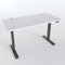 VESKA Höhenverstellbarer Schreibtisch (140 x 70 cm) - Sitz- & Stehpult - Bürotisch Elektrisch Höhenverstellbar mit Touchscreen & Stahlfüßen (Anthrazit/Weiß)