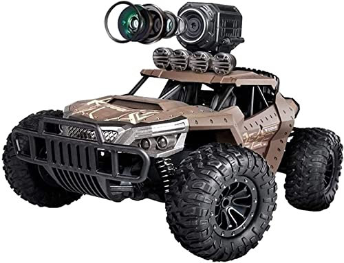 ZFHTAO Off-Road Rc Trucks Coche de Control Remoto con 720P Hd Fpv Rc Cámara de Coche con Cámara, Escala 1/18 Off-Road Control Remoto Truck Control Remoto Modelo Off-Road Vehicle Toys/3 Battery Packs