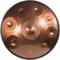 432hz Handpan Steel Drum 9-stimmig 22 Golden Performer in d-Moll mit Pan-Ständer, Pan-Case