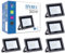 CLAR - LED Neutralweiß Strahler, Garten Strahler LED, LED Strahler 30W Neutralweiß, Wandleuchte Garage, Fluter LED Neutralweiss, Baumstrahler Aussen LED 4000ºK (Pack 5)