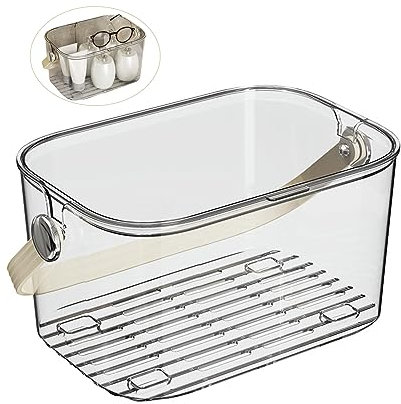 Balakaka Cesto portaoggetti Bagno Contenitore bagno per Cosmetici Contenitore per Flaconi, Rasoio, Spugne e altri accessori da doccia Basic Cesto portaoggetti Adatto per i Bagni