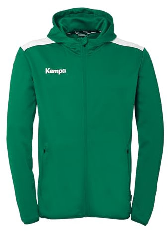 Kempa Herren Emotion 27 Kapuzenjacke Sport-Jacke, Lagune/Weiß, M EU