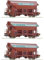 Roco 77052 H0 3er-Set Schwenkdachwagen der DB
