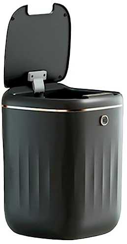 Ggnaxivs 20L Poubelle Électrique Étanche Automatique Déchets Cuisine Salle de Toilette Poubelle - Noir