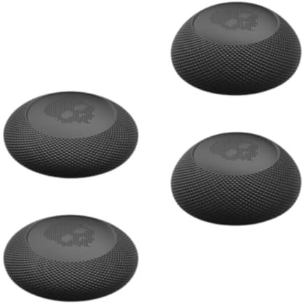 4 Stück Zubehör für Steam Deck,Thumb Grip Sticks Caps Accessories,Co Covers Analog Joystick Kappen,Gamer Grips Silicone Skin Effect Decke,Thumbsticks Tasten Skins für Spielkonsolenschutz-kit(Black)