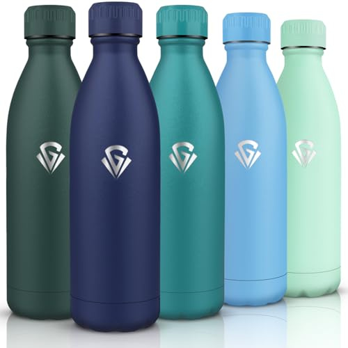HoneyHolly Trinkflasche 1L, BPA-frei, Thermosflasche, 18/8 Edelstahl, Trinkflasche, Doppelwandig Vakuumisoliert, Thermoskanne für Outdoor-Sportarten, Camping, Picknick