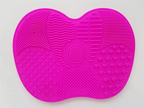 Onlineforu LTD Make-up Brush Cleaning Pad Made of Premium Silicone / Multiple Textured Patterns with Strong Suction Cups