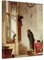 Bilderdepot24 Bild auf Leinwand | Carl Spitzweg Der Kaktusliebhaber in 50x70 cm als Wandbild | Wand-deko Dekoration Wohnung alte Meister | NEU-180202-50x70-dkl