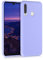 kwmobile Hülle kompatibel mit Huawei P30 Lite Hülle - gummierte TPU Silikon Handyhülle - Schutzhülle für kabelloses Laden - Case in Pastell Lavendel