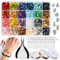 SOSMAR 1440 Pcs Crystal Jewelry Making Kit, 24 Colour Gemstone Beads, Quartz Crystal Amethyst Irregular Stone Beads for Healing Bracelets Necklace Earring, Crystal Ring Tree Making Kit