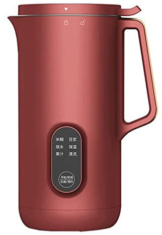 TOP1US Fully Automatic Multi Mute Soy Milk Maker/Soup Maker/Juicer, Easy to Clean,Soybean Making Machine Nut Milk Maker, Red