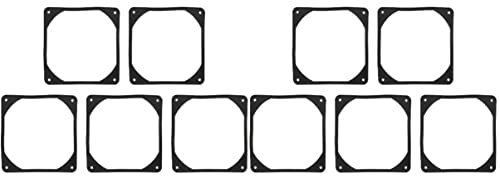 Mobestech 10pcs Fan Shock Absorption Pads for Cases Anti- Pads Reduce Noise and Easy Installation for Computer Cooling Fans and Flexible Design