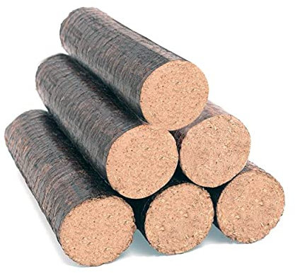 Holzbriketts aus Eiche + Kiefer | 100% Holz | Ohne Bindemittel | Für Kamin und Ofen | Ca. 30 kg