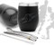 BALIBETOV Mate Argentino - Set Yerba Mate (Tazza Mate) - World Cup 2022 - Acciaio Inossidabile 18/8 a Doppia Parete - Include Due Bombilla e Spazzola per la Pulizia (Nero)