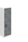 Belini Frigorifero Armadio Alto Cucina SSL. 60 cm di larghezza e 204 cm di altezza Armadio a muro per frigorifero con 2 ante Glamour Wood