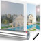 Linarun One Way Window Film 60x400 Privacy Film for Glass Windows Heat Reflective Window Film Privacy, Anti Glare UV Mirror Tint, Static Cling, Silver