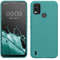 kwmobile Hülle kompatibel mit Nokia C21 Plus Hülle - weiches TPU Silikon Case - Cover geeignet für kabelloses Laden - Petrol matt