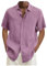 Generic Chemise Ete Homme Chemisette Homme Chemise Verte Homme Chemise Homme Col Mao Chemise Hawaïenne T-Shirt Manche Courte Homme Chemise D Ete Homme Chemise Blanche Tee Shirt Manche Rose 2XL