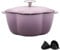 DYHQQ Olla de Hierro Fundido Esmaltado con Tapa para Inducción Cocotte HierroFundido 24 cm Brasea Buen Sellado Olla de Sopa Revestimiento Antiadherente Diámetro de 20 cm Olla de Barro sartenes