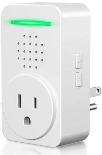 Power Failure Alarm for Freezer 6 Sirens, 0-110dB Adjustable Deep Freezer Alarm Chime 10H, Power Outage Notification Device, Rechargeable Power Outage Alarm for Refrigerator,Fridge, Sump Pump