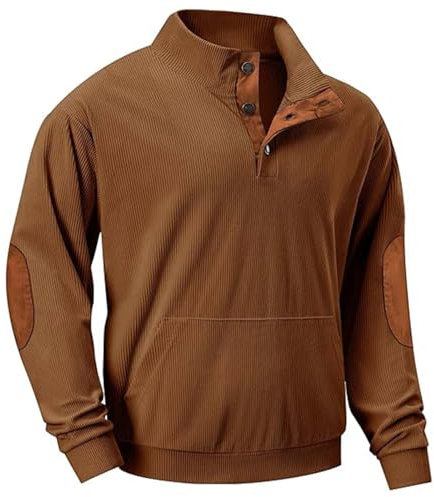 YCBMINGCAN Outlet angeboteStrickweste HerrenSweatshirts Für Herren Pullover Ausschnitt Sweatshirt Herren Ohne Kapuze Langarm Winter Pullover Herren Warm Sweater Rollkragenpullover