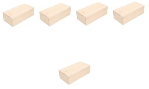 PRETYZOOM 5er-box Kiste Ziehen Gestell Schubladenteiler Favorisieren Herzen Bücherregal Veranstalter Tes Schatz Plano Korb Tasche Abteil Fall Würfelregal Deckel Blackboxen Hölzern Khaki