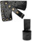 FURPHI Medieval Hatchet Sheath Faux Leather Axe Head Cover with Belt Loop Outdoor Camping Axe Blade Protection (Black)