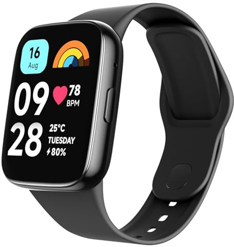 Coiwxmoi Cinturino per Xiaomi Redmi Watch 3 Active, Cinturino Morbido Silicone per Xiaomi Redmi Watch 3 Active da Donna Uomo