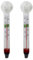 2 Stück Aquarium Thermometer, Vertikale Lange Aquarium Temperaturmesser Mit Saugnapf, Schwimmender Wassertemperaturmesser, Für Aquarien, Terrarien, Reptilien, Amphibien Und Schildkröten