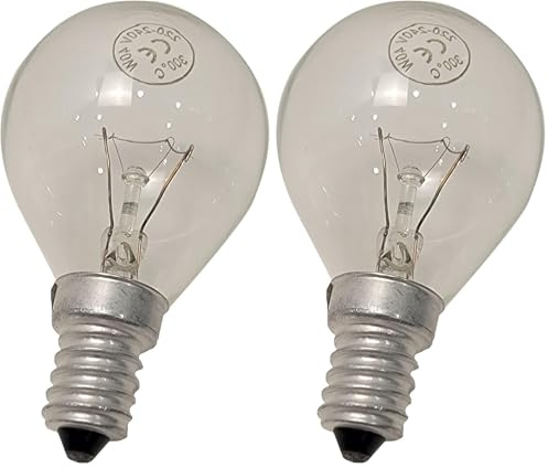 jpshop Lampe four DR Fischer E14 40 W 230 V ø 45 x 78 mm (Lot de 2)
