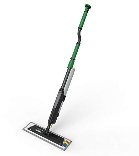 UNGER erGo! Clean Bodenreinigungssystem (inkl. Mikrofaser Klettmopp, Mopphalter, Teleskopstiel höhenverstellbar) FAKT2