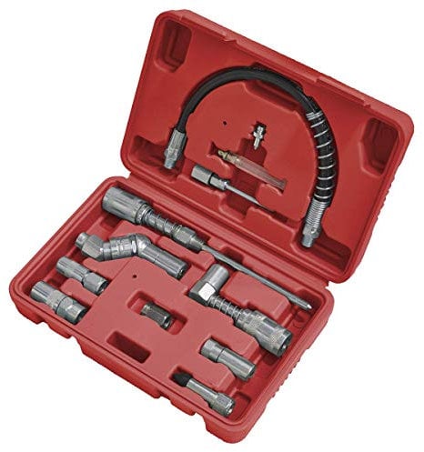 Sealey AK4482 12pc Grease Gun Adaptor Kit