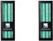 Kerzenfarm Hahn 8 Stearin-Stabkerzen - 8er Set (2x4 STK.) 22 x 250 mm | Dunkel- Grün - pflanzliche Tafelkerzen Echtwachs