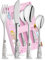 Geschenkfreude Prinzessin Kinderbesteck mit Namensgravur - Taufgeschenk Mädchen/Junge - Besteck personalisiert - einzigartiges Kinderbesteck mit Gravur - personalisierte Geschenke Kinder 4-teilig