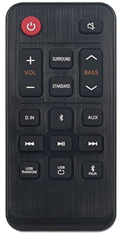New Soundbar Remote Control Replacement fit for SAMSUNG Sound Bar HW-T400/XU HWT400XU HW-T400 Remote Controller