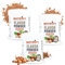 NUTRIFY Flavour Powder 3x150g, Geschmackspulver Haselnuss - kalorienreduziert und ballaststoffreich, nur 6.22 kcal pro Portion, Zum Süßen, Backen & Verfeinern von Lebensmitteln, 3er Set