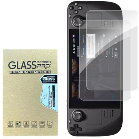 JDXFENG Displayschutzfolie for Steam Deck OLED 7,4 Zoll, HD-Displayschutzfolie aus gehärtetem Glas, kratzfest, 9H-Härte, Anti-Fingerabdrücke for Steam Deck OLED 7,4 Zoll