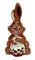 Krönner Lustiger Osterhase aus feinster Edel-Vollmilchschokolade (13 cm / 55 g) – hochqualitativer Schoko Osterhase für frohe Ostern – Osterhasen aus Schokolade