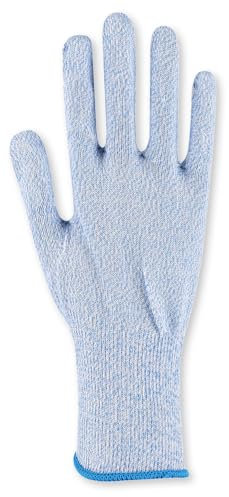 FRANZ MENSCH 6 Stück Schlachthausfreund Schlachthausfreund CUTGUARD® bluetouch, Schnittschutzhandschuhe, blau, 9/L, L: 28cm, Karton, Schnittschutzhandschuhe, Arbeithandschuhe, Küchenhandschuhe