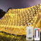 CCILAND Luces de red de batería de 3 m x 2 m, 200 luces LED de malla con control remoto, 8 modos, cadena de luces de hadas para exteriores, impermeable, regulable, para patio, patio, patio, decoración